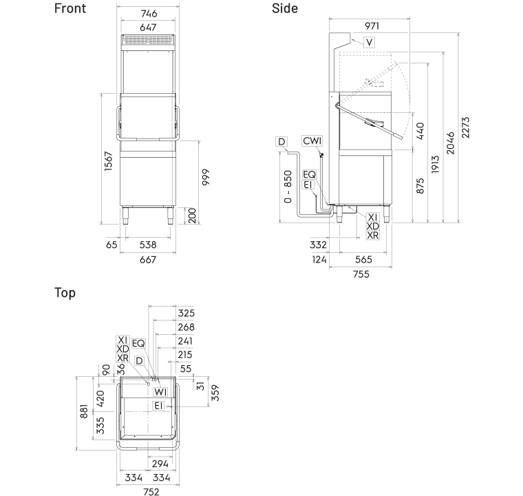 業務用食洗機・食器洗浄機の製品画像