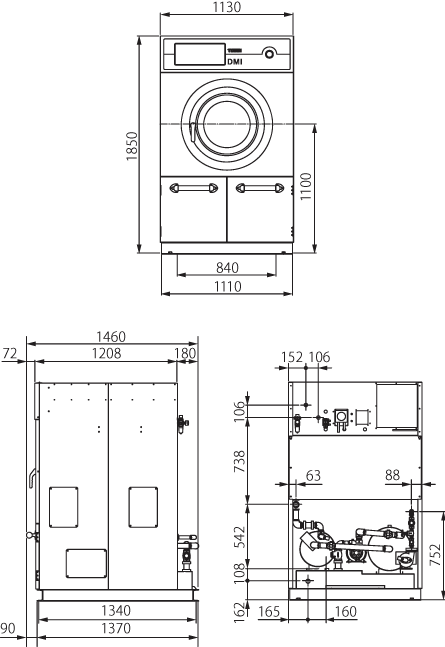 Oil-powered dry-cleaning systems DMI Series