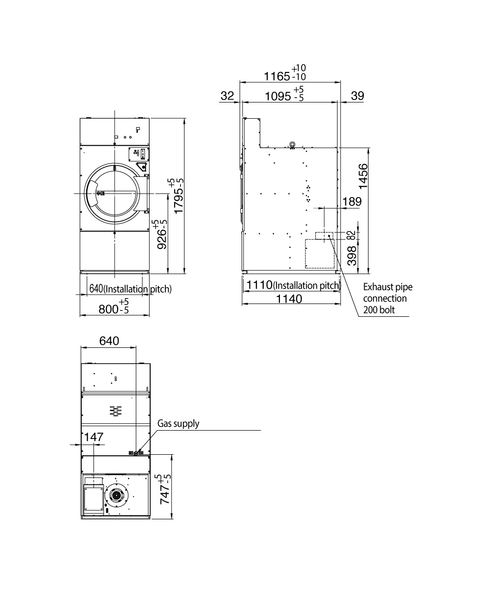 Gas-powered dryers CT Series