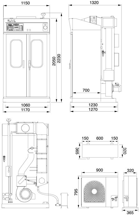 High-recovery dryers,static drying machines QDF Series