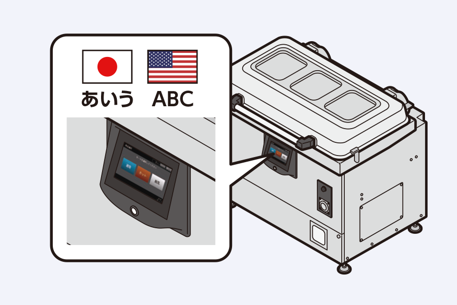 言語切り替え機能の説明