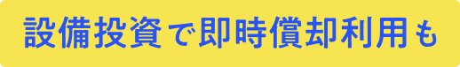 設備投資で即時償却利用も