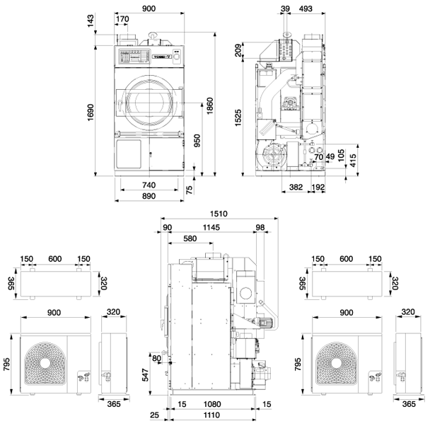 高回収乾燥機 HRD-161HS