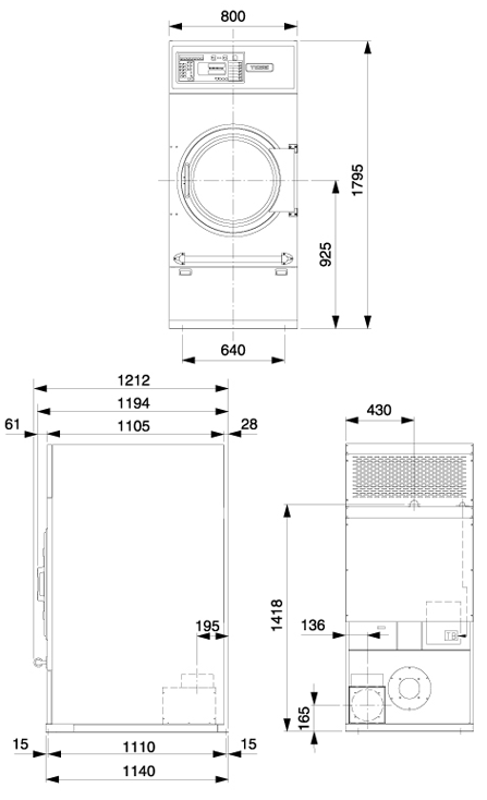 ガス式乾燥機 TG-136｜株式会社 TOSEI（トーセイ）