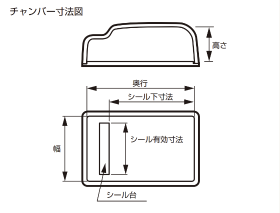 チャンバー寸法図