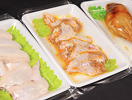 食品の美しさはそのまま 密着真空包装 下