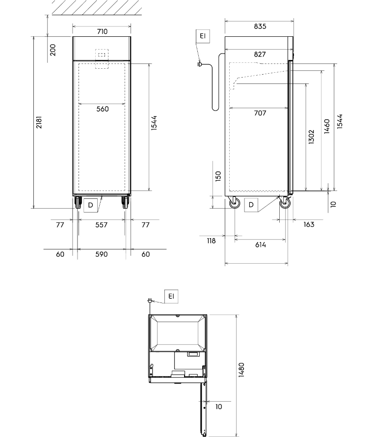 業務用 解凍機 外形寸法